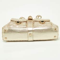 Pre Owned Marc Jacobs Gold Quilted Leather Blake Satchel