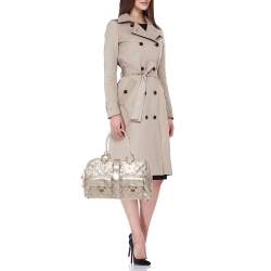 Pre Owned Marc Jacobs Gold Quilted Leather Blake Satchel