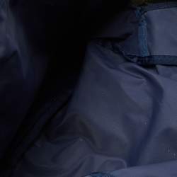 Pre Owned Marc Jacobs Blue/Black Nylon and Leather Biker Backpack