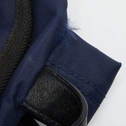 Pre Owned Marc Jacobs Blue/Black Nylon and Leather Biker Backpack