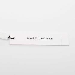 Pre Owned Marc Jacobs Blue/Multicolor Denim Patchwork Wristlet Zip Around Wallet