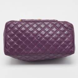 Marc Jacobs Purple Quilted Leather Spring Street Satchel