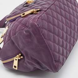 Marc Jacobs Purple Quilted Leather Spring Street Satchel