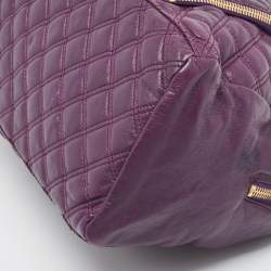Marc Jacobs Purple Quilted Leather Spring Street Satchel