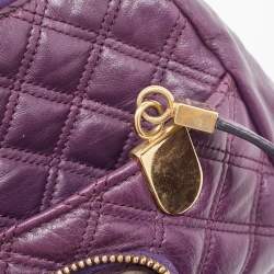 Marc Jacobs Purple Quilted Leather Spring Street Satchel