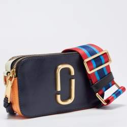 Marc Jacobs Tri Color Leather Snapshot Camera Crossbody Bag
