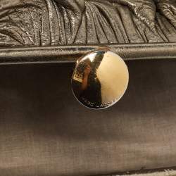 Marc Jacobs Gold Crinkled Leather Stam Satchel
