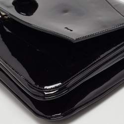 Marc Jacobs Black Patent Leather Flap Top Handle Bag