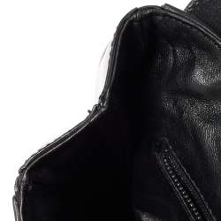 Marc Jacobs Black Patent Leather Flap Top Handle Bag