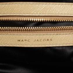 Marc Jacobs Cream Leather Embellished Hobo