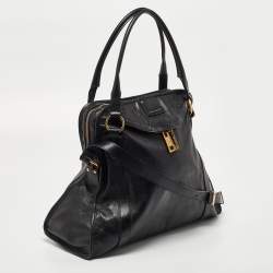 Pre Owned Marc Jacobs Black Leather Wellington Fulton Satchel