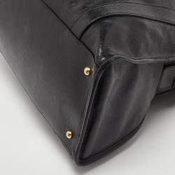 Pre Owned Marc Jacobs Black Leather Wellington Fulton Satchel