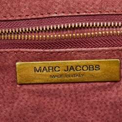 Pre Owned Marc Jacobs Light Beige Quilted Leather Stam Satchel