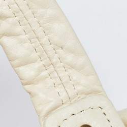 Pre Owned Marc Jacobs Off White Leather Satchel