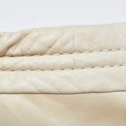 Pre Owned Marc Jacobs Off White Leather Satchel