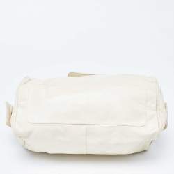 Pre Owned Marc Jacobs Off White Leather Satchel