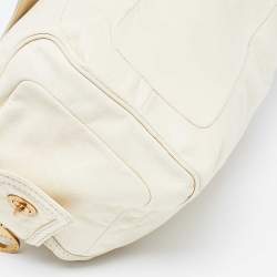 Pre Owned Marc Jacobs Off White Leather Satchel