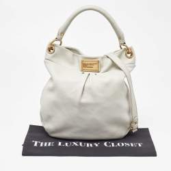 Pre Owned Marc by Marc Jacobs Grey Leather Classic Q Hillier Hobo