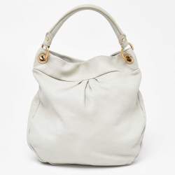 Pre Owned Marc by Marc Jacobs Grey Leather Classic Q Hillier Hobo