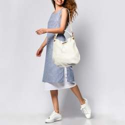 Pre Owned Marc by Marc Jacobs Grey Leather Classic Q Hillier Hobo