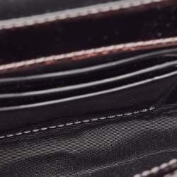 Marc Jacobs Grey Patent Leather The Long Shot Mirrored Clutch