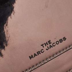 Marc Jacobs Grey Patent Leather The Long Shot Mirrored Clutch