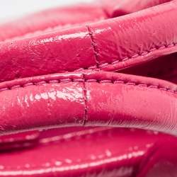 Pre Owned Marc Jacobs Hot Pink Patent Leather Mini Tote