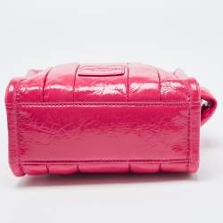 Pre Owned Marc Jacobs Hot Pink Patent Leather Mini Tote
