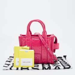 Pre Owned Marc Jacobs Hot Pink Patent Leather Mini Tote