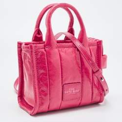 Pre Owned Marc Jacobs Hot Pink Patent Leather Mini Tote