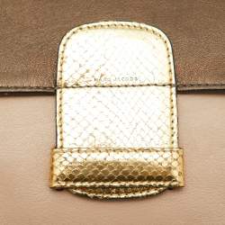 Marc Jacobs Multicolor Leather and Watersnake Leather Flap Shoulder Bag