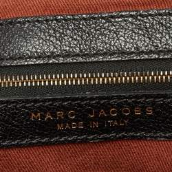 Pre Owned Marc Jacobs Black Quilted Leather Stam Satchel