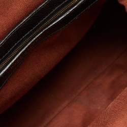 Pre Owned Marc Jacobs Black Quilted Leather Stam Satchel