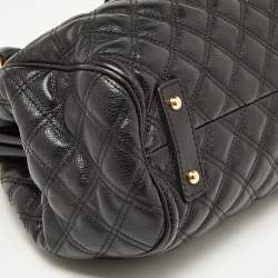 Pre Owned Marc Jacobs Black Quilted Leather Stam Satchel