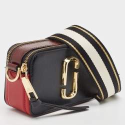 Marc Jacobs Black/Red Leather Snapshot Camera Crossbody Bag
