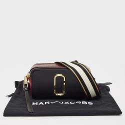 Marc Jacobs Black/Red Leather Snapshot Camera Crossbody Bag