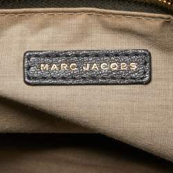 Pre Owned Marc Jacobs Dark Grey Quilted Leather Flap Shoulder Bag