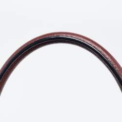 Pre Owned Marc Jacobs Burgundy Leather Recruit East West Tote