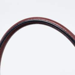 Pre Owned Marc Jacobs Burgundy Leather Recruit East West Tote