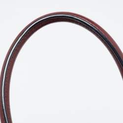 Pre Owned Marc Jacobs Burgundy Leather Recruit East West Tote