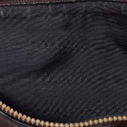 Pre Owned Marc Jacobs Burgundy Leather Recruit East West Tote