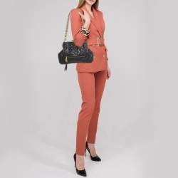 Pre Owned Marc Jacobs Black Quilted Leather Little Stam Shoulder Bag