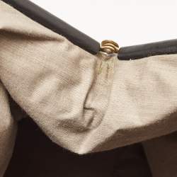 Pre Owned Marc Jacobs Green/Black Quilted Leather Stam Satchel