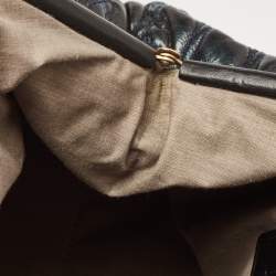 Pre Owned Marc Jacobs Green/Black Quilted Leather Stam Satchel