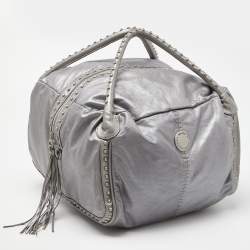 Marc Jacobs Grey Leather Studded Hobo