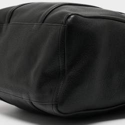 Pre Owned Marc Jacobs Black Leather The Oversized Tag Tote 