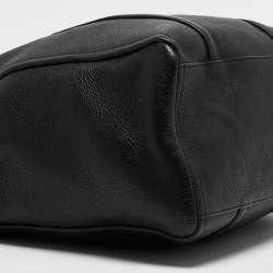 Pre Owned Marc Jacobs Black Leather The Oversized Tag Tote 