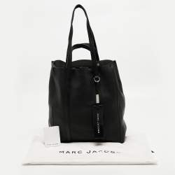 Pre Owned Marc Jacobs Black Leather The Oversized Tag Tote 