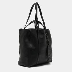 Pre Owned Marc Jacobs Black Leather The Oversized Tag Tote 