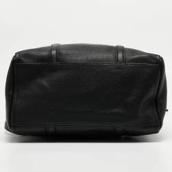 Pre Owned Marc Jacobs Black Leather The Oversized Tag Tote 